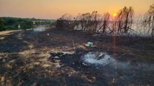 Tent fire example